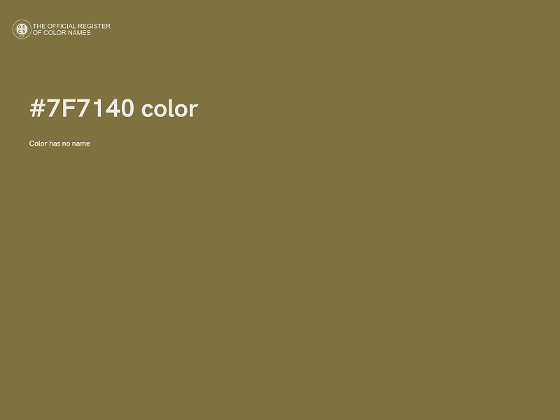 #7F7140 color image