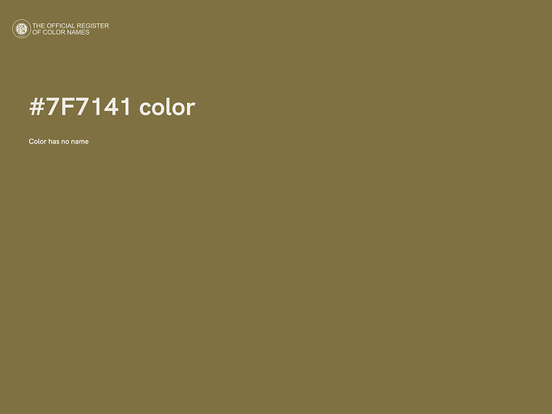 #7F7141 color image