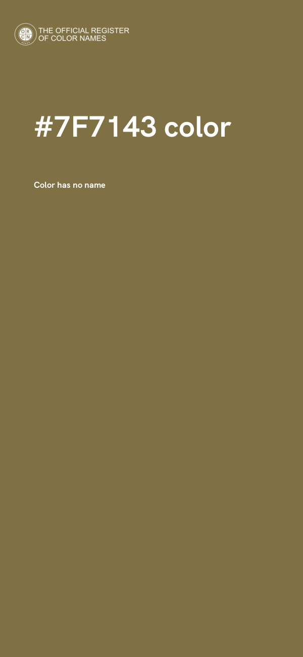 #7F7143 color image