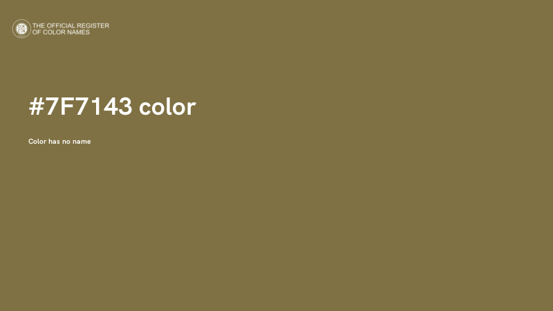 #7F7143 color image