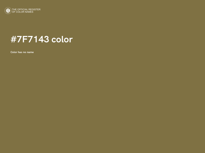 #7F7143 color image