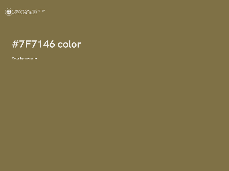 #7F7146 color image