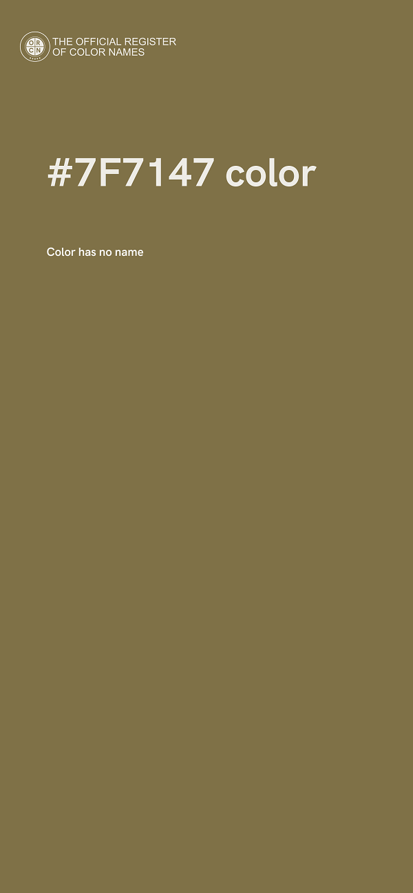 #7F7147 color image