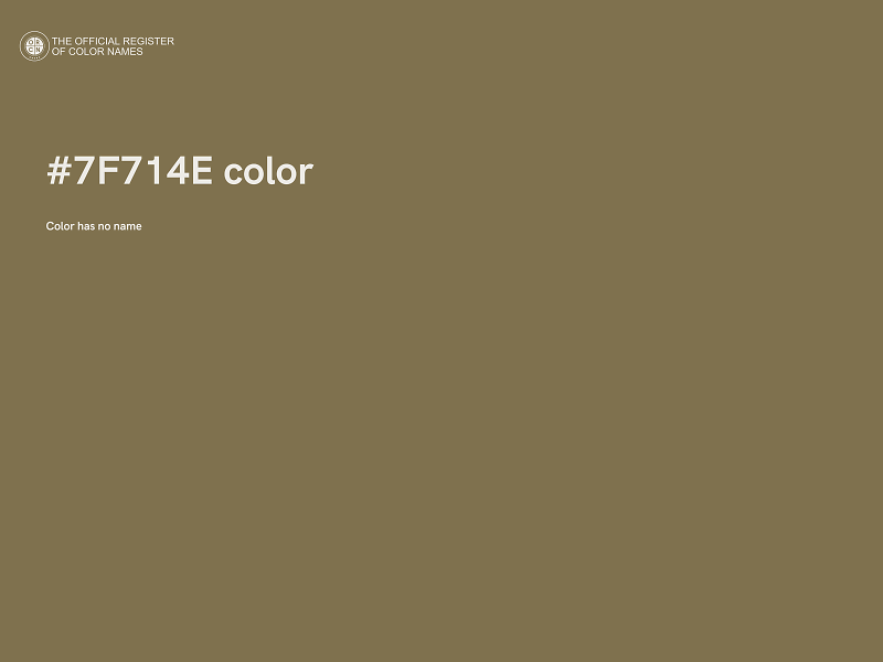 #7F714E color image