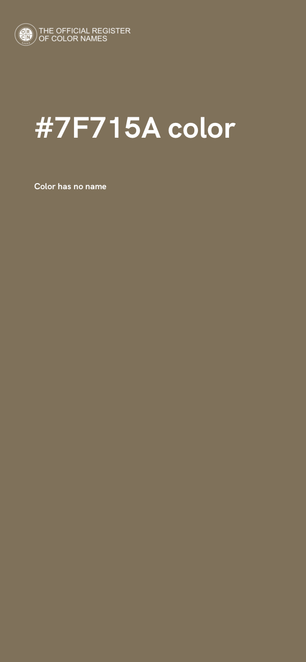 #7F715A color image