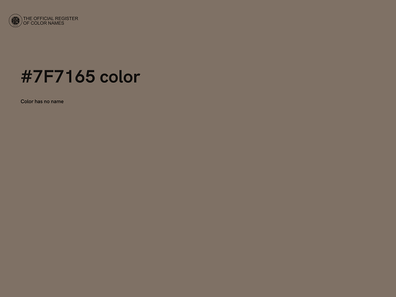 #7F7165 color image