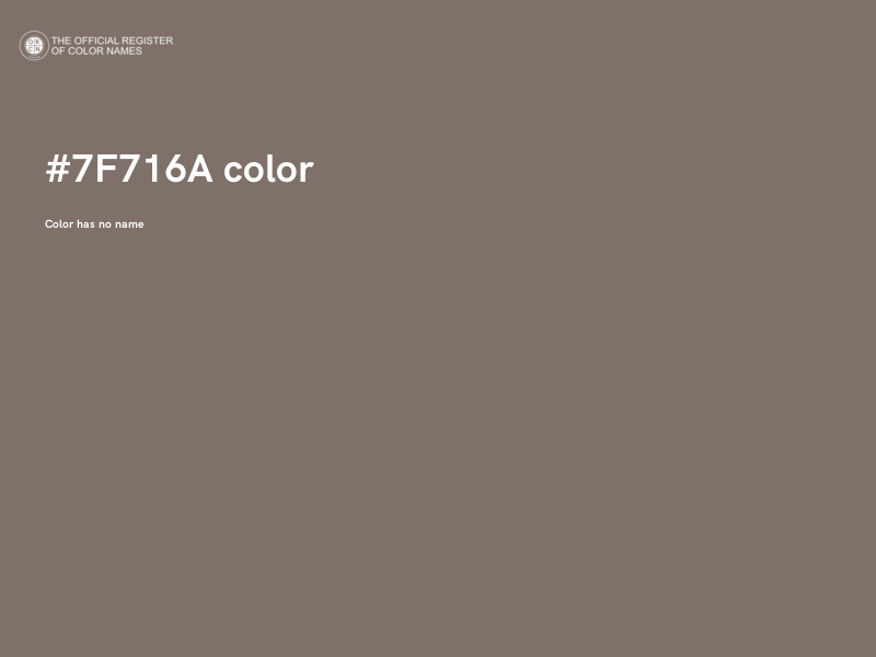 #7F716A color image