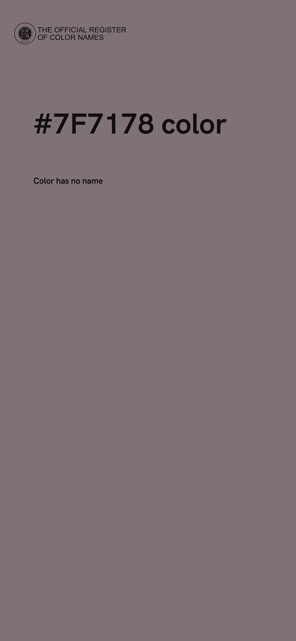 #7F7178 color image