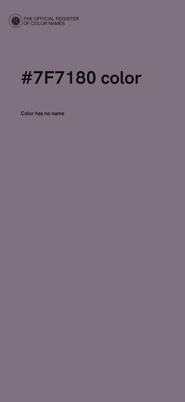 #7F7180 color image