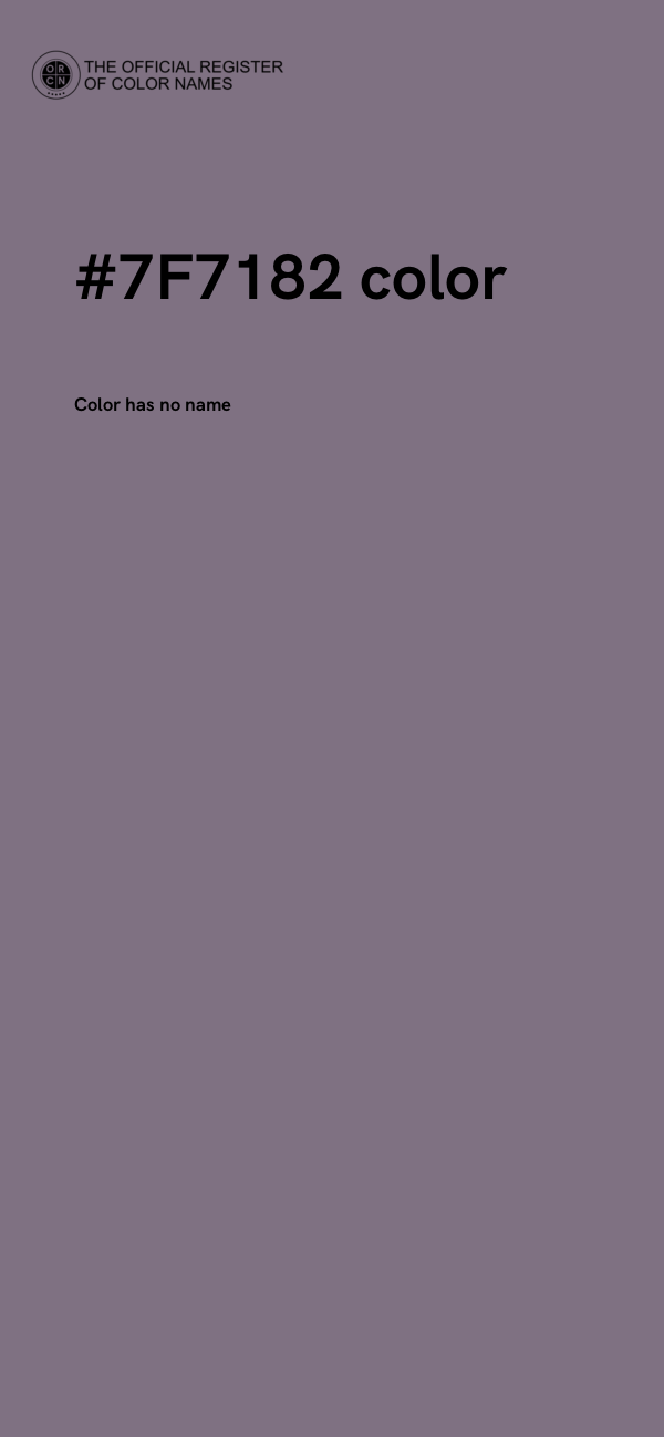 #7F7182 color image