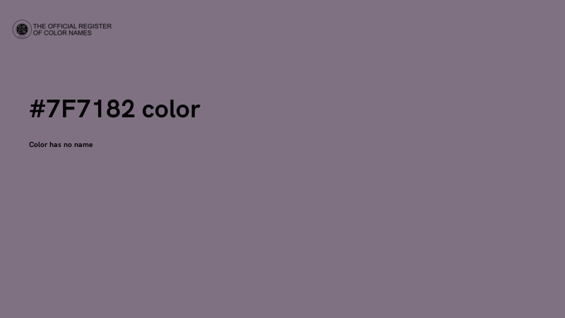 #7F7182 color image
