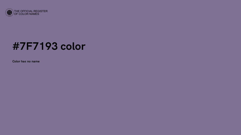 #7F7193 color image