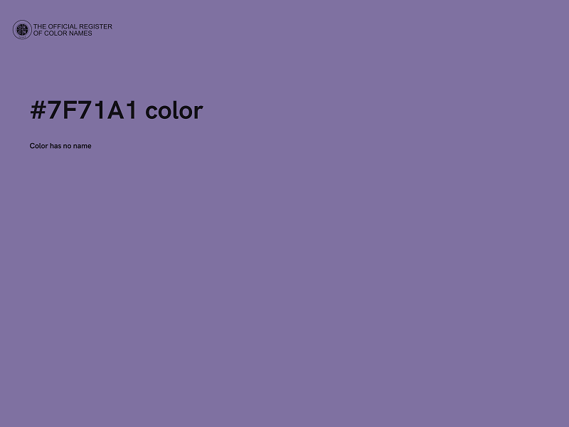 #7F71A1 color image