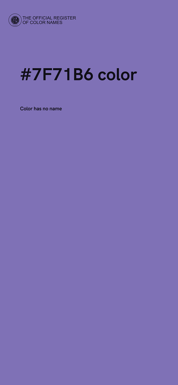 #7F71B6 color image