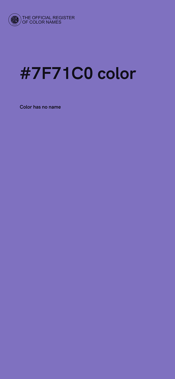 #7F71C0 color image