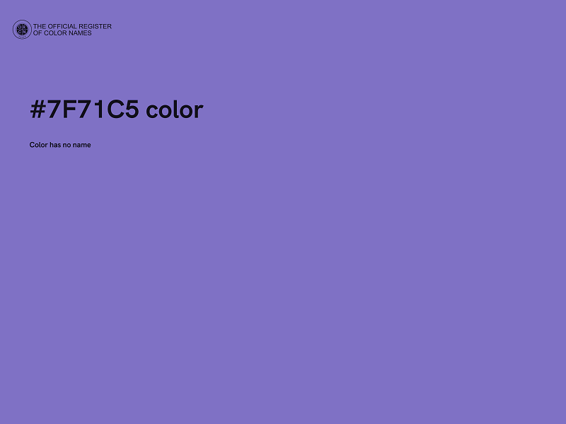 #7F71C5 color image