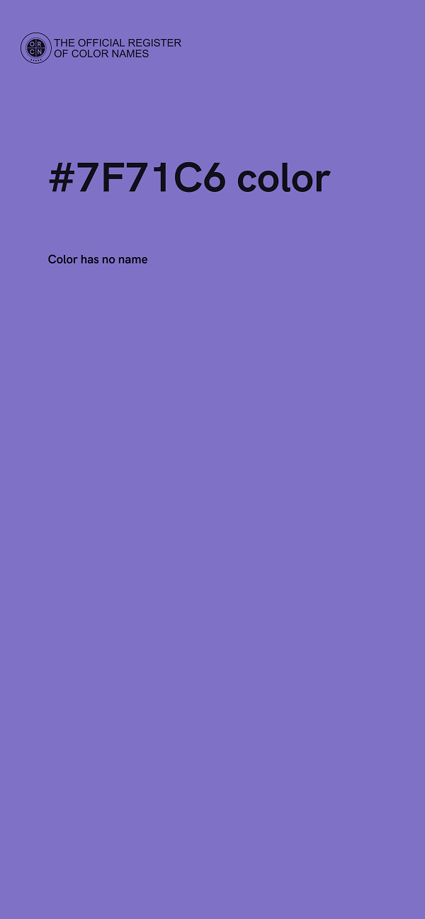#7F71C6 color image