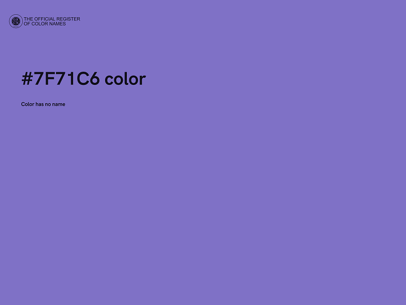 #7F71C6 color image