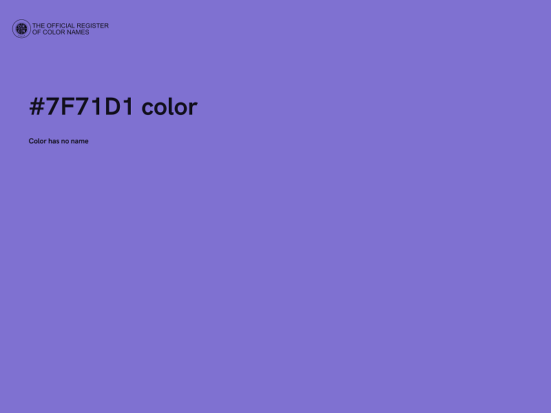 #7F71D1 color image