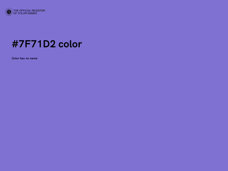 #7F71D2 color image