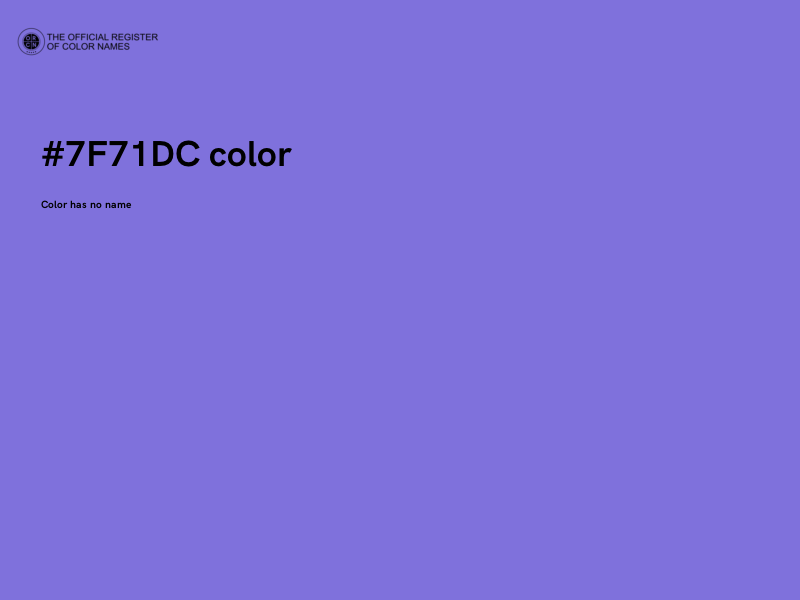 #7F71DC color image