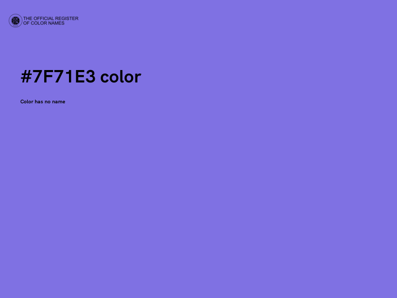 #7F71E3 color image