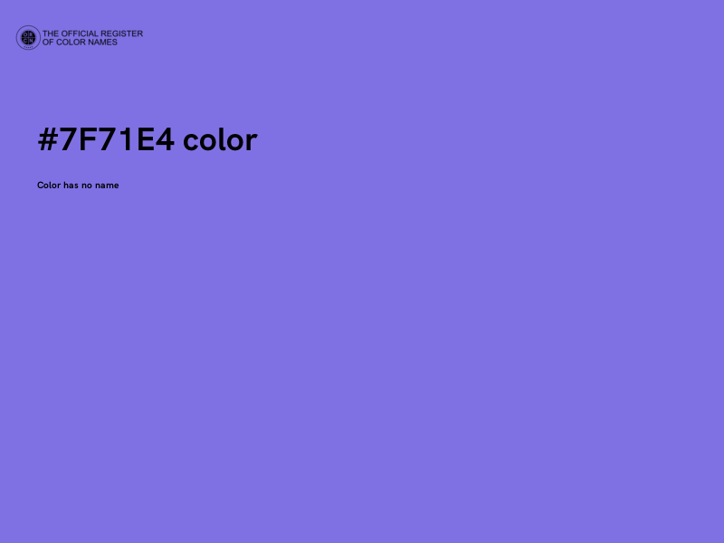 #7F71E4 color image