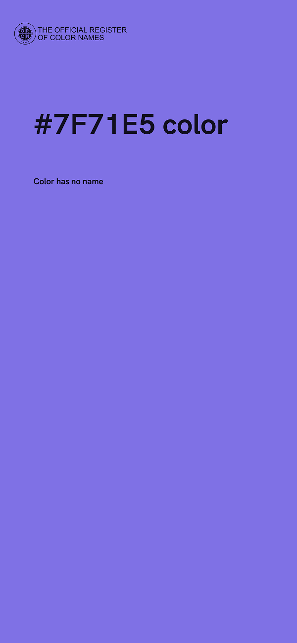#7F71E5 color image