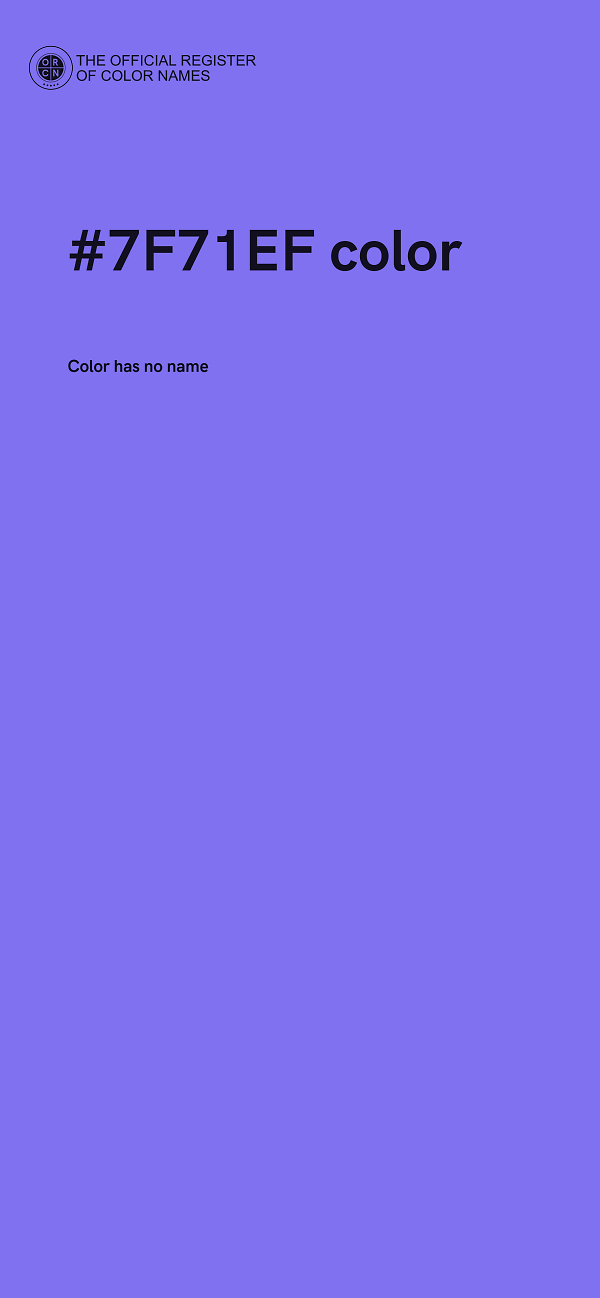 #7F71EF color image