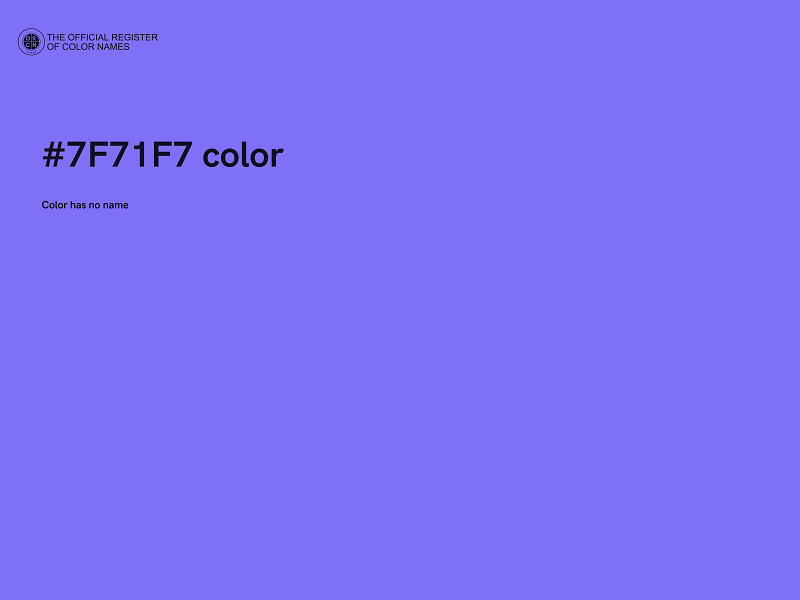 #7F71F7 color image