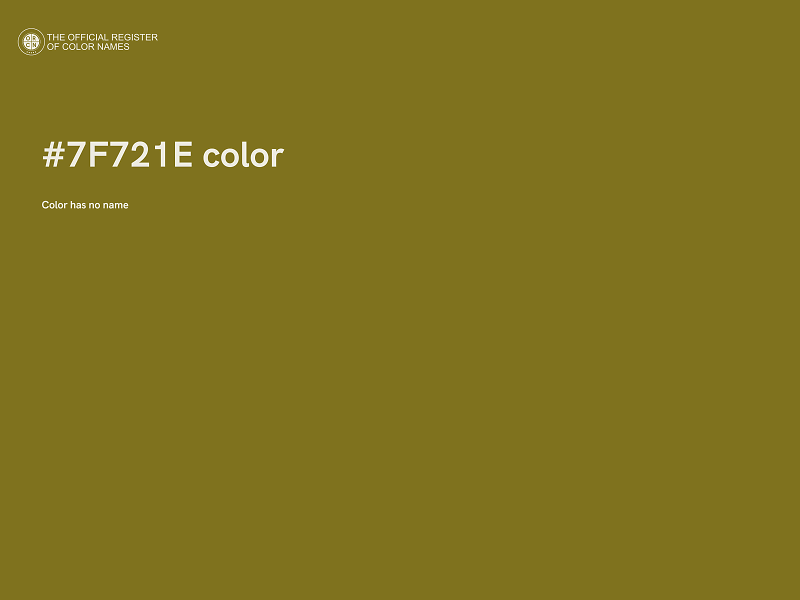 #7F721E color image