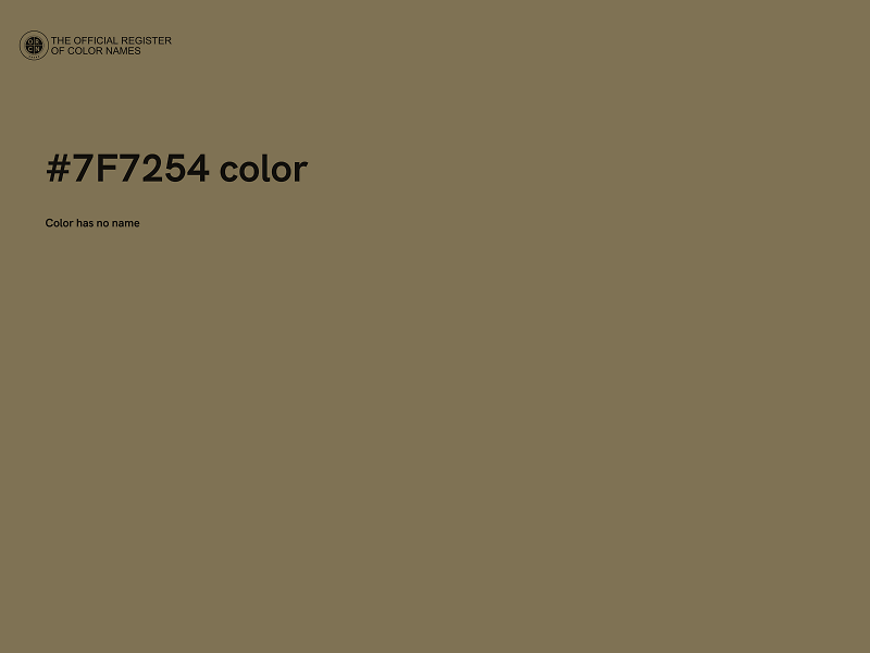 #7F7254 color image