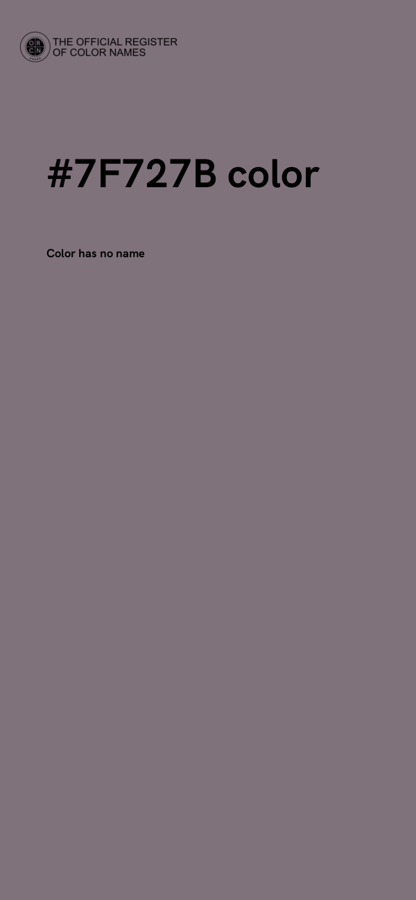#7F727B color image
