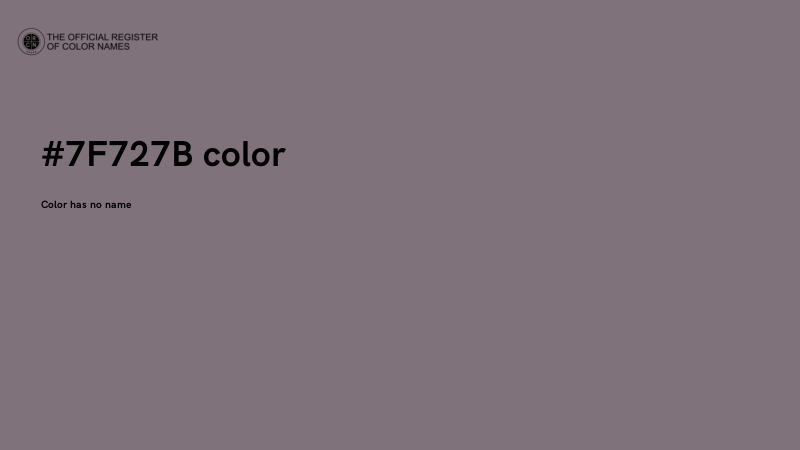 #7F727B color image