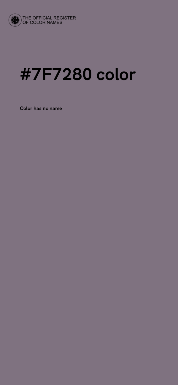 #7F7280 color image