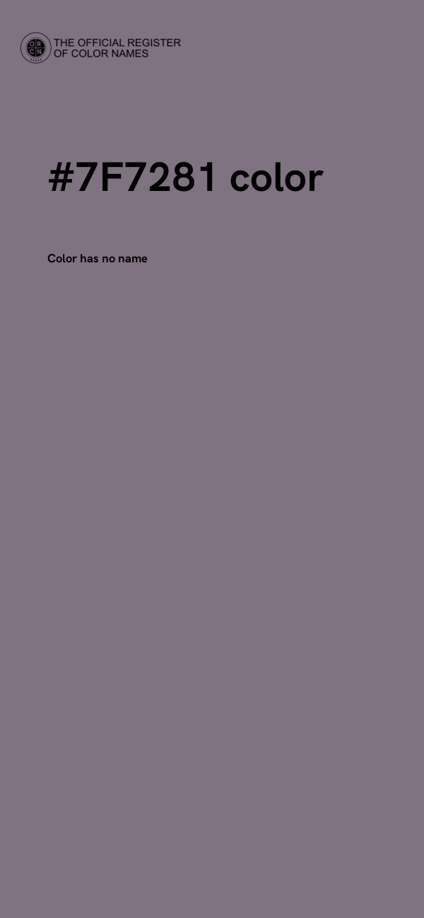 #7F7281 color image