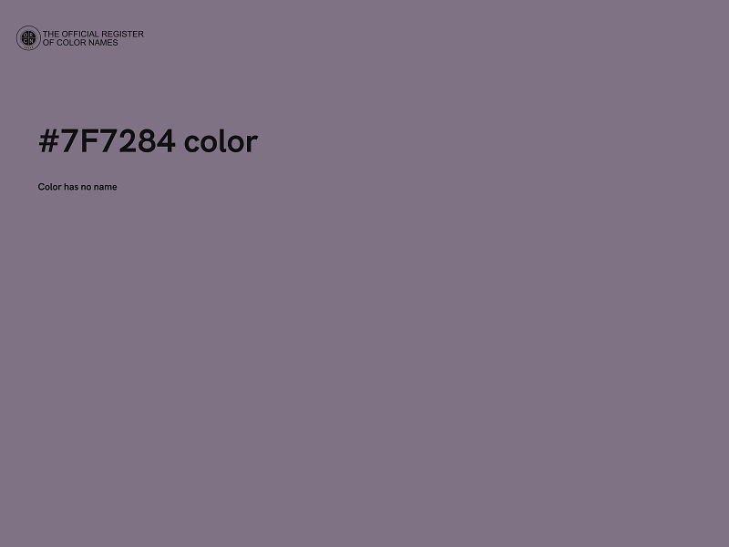 #7F7284 color image