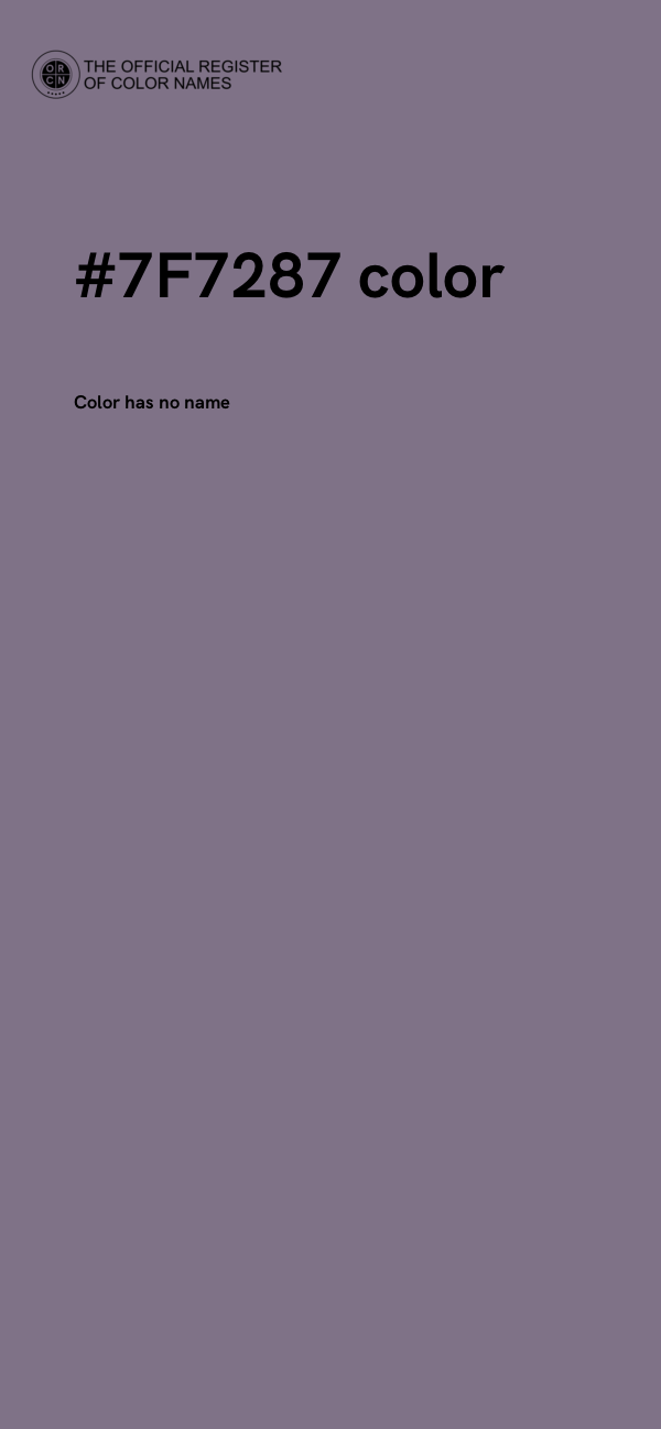 #7F7287 color image