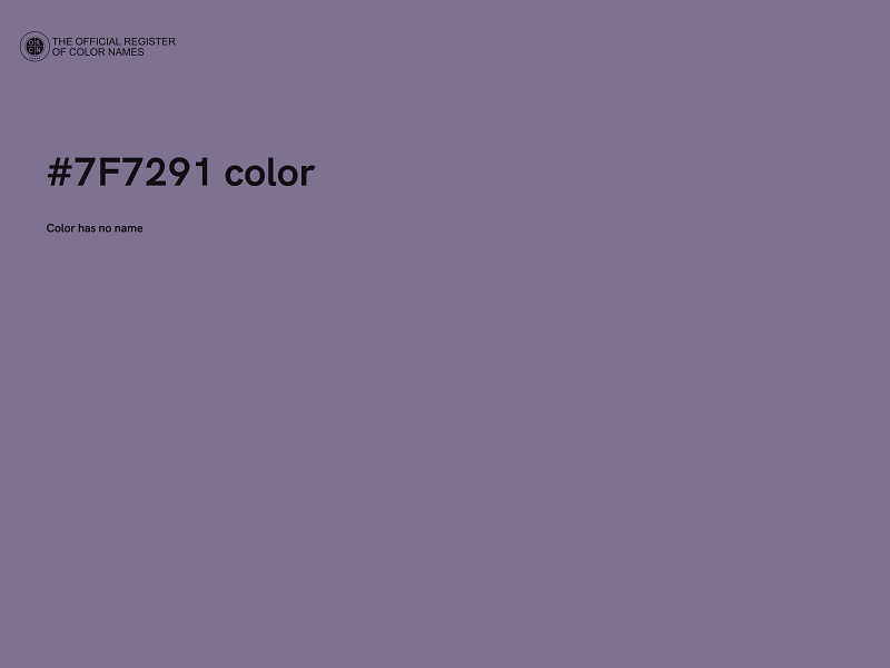 #7F7291 color image