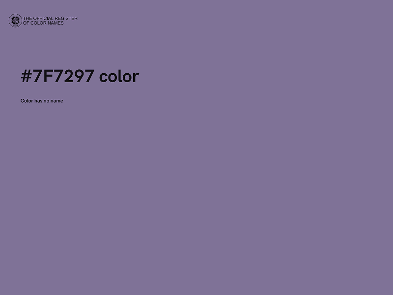 #7F7297 color image