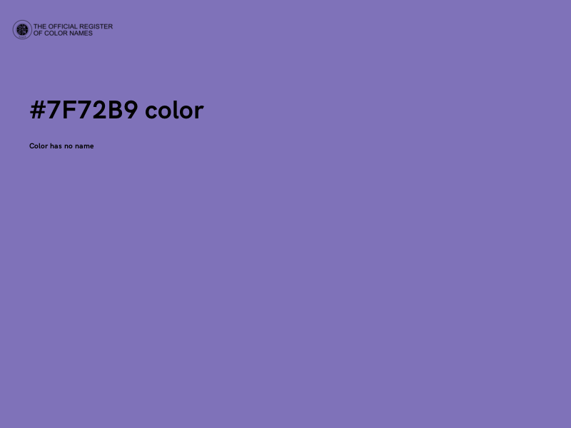 #7F72B9 color image