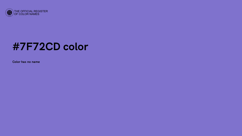 #7F72CD color image