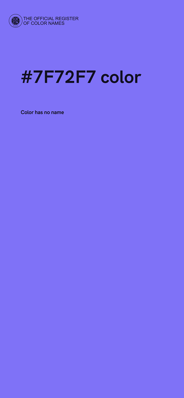 #7F72F7 color image