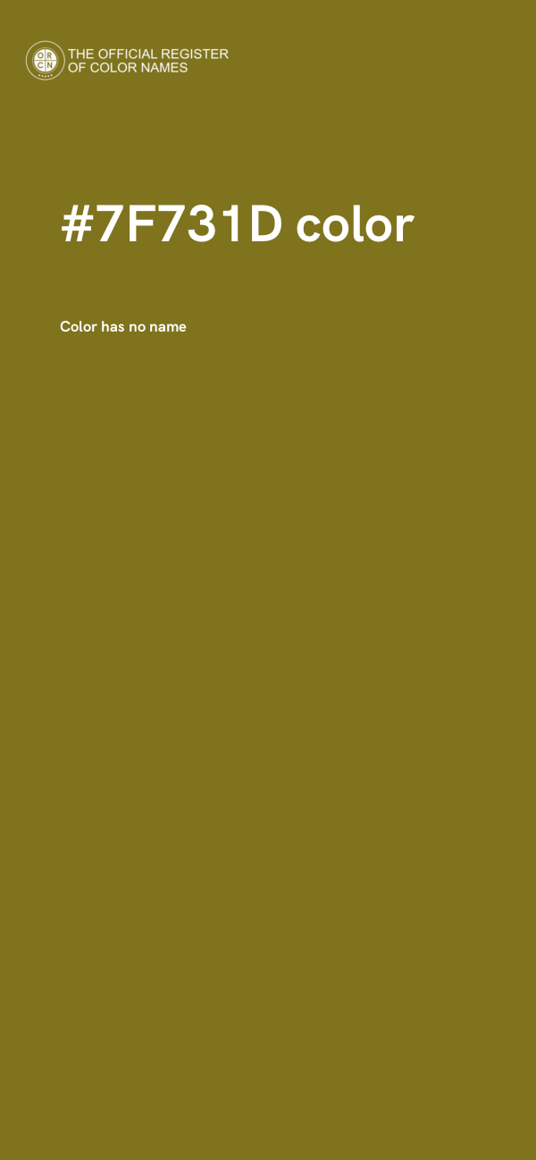 #7F731D color image