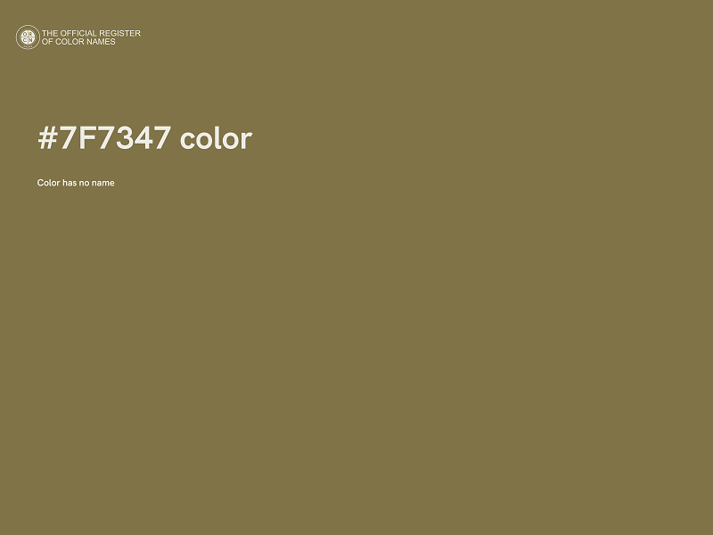 #7F7347 color image