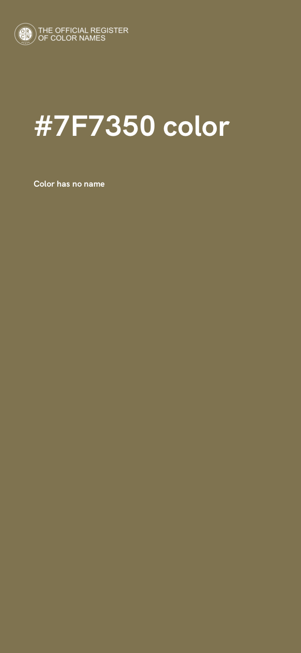 #7F7350 color image