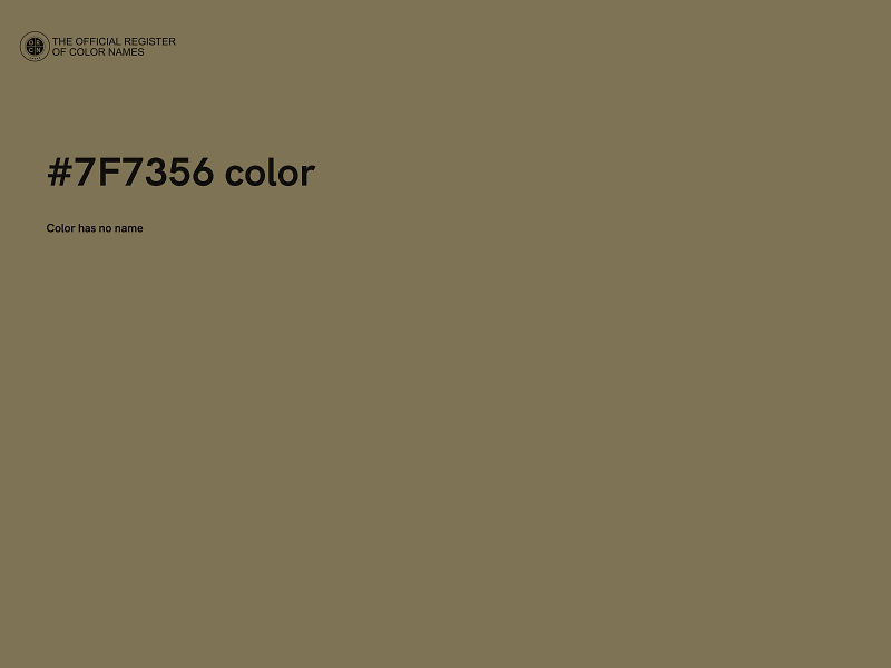 #7F7356 color image