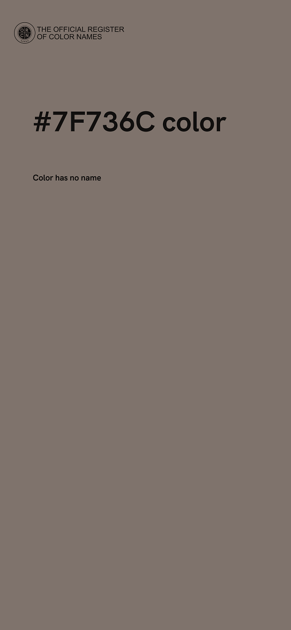 #7F736C color image