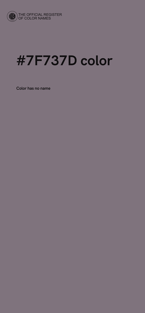 #7F737D color image