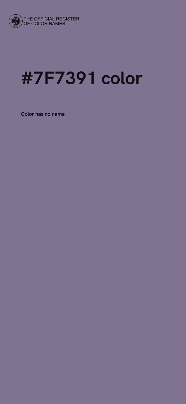 #7F7391 color image